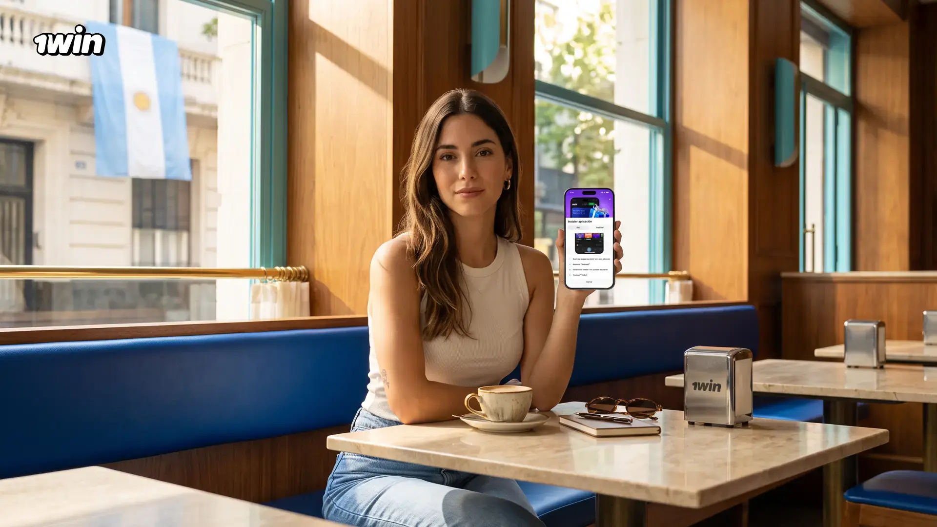 Instalación de la app en 1win